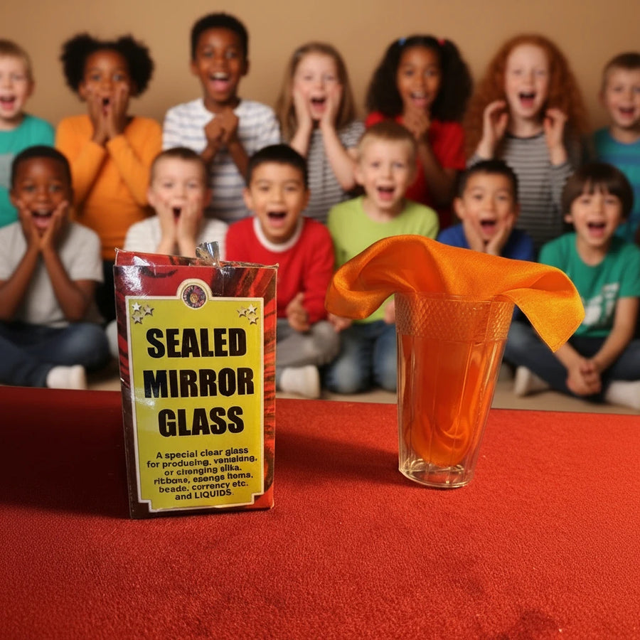 Sealed Mirror Glass - use liquids or solids  - Appearing Goldfish - Easy To Do