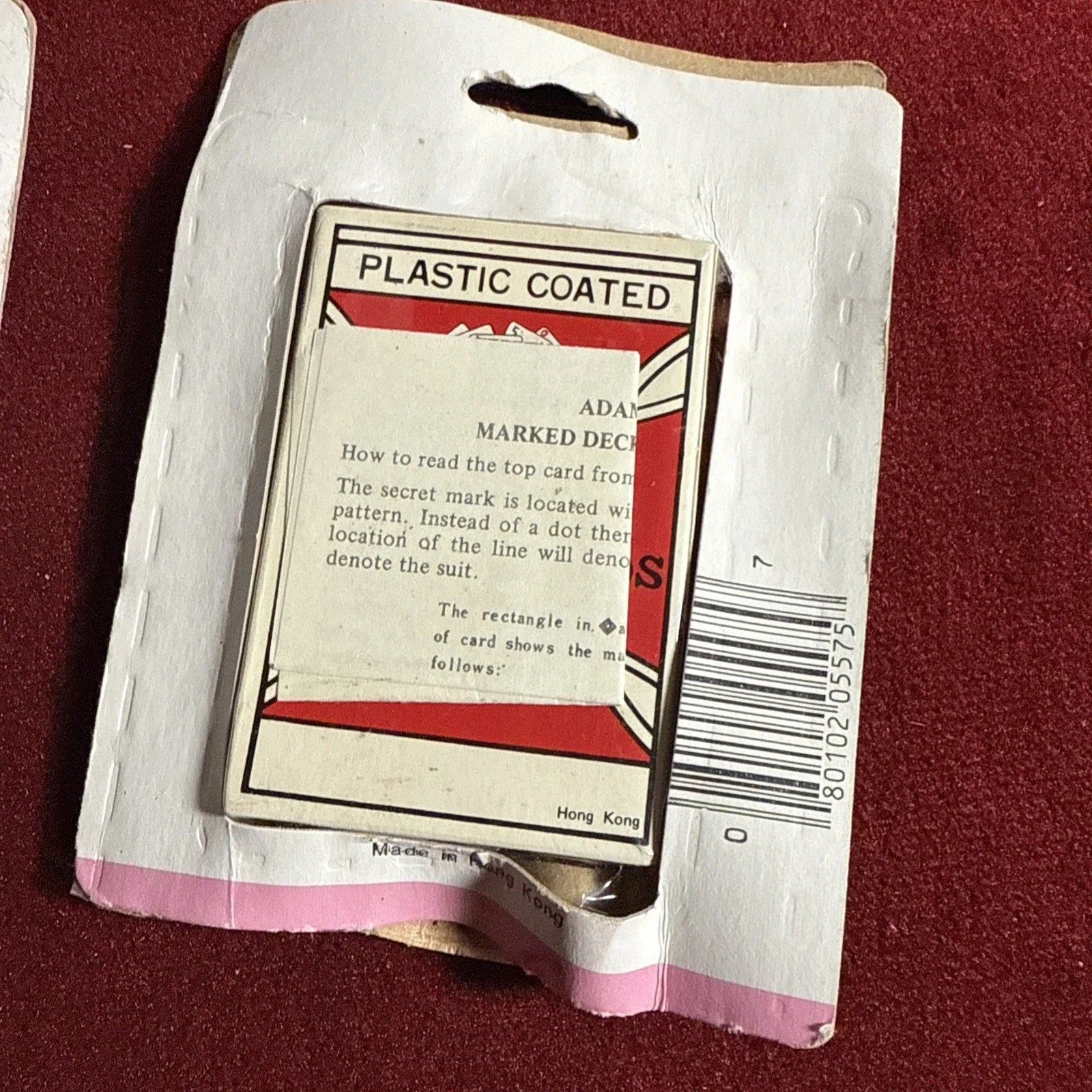 VNTG Adam’s Marked Deck NOS A5575 Made In Hong Kong