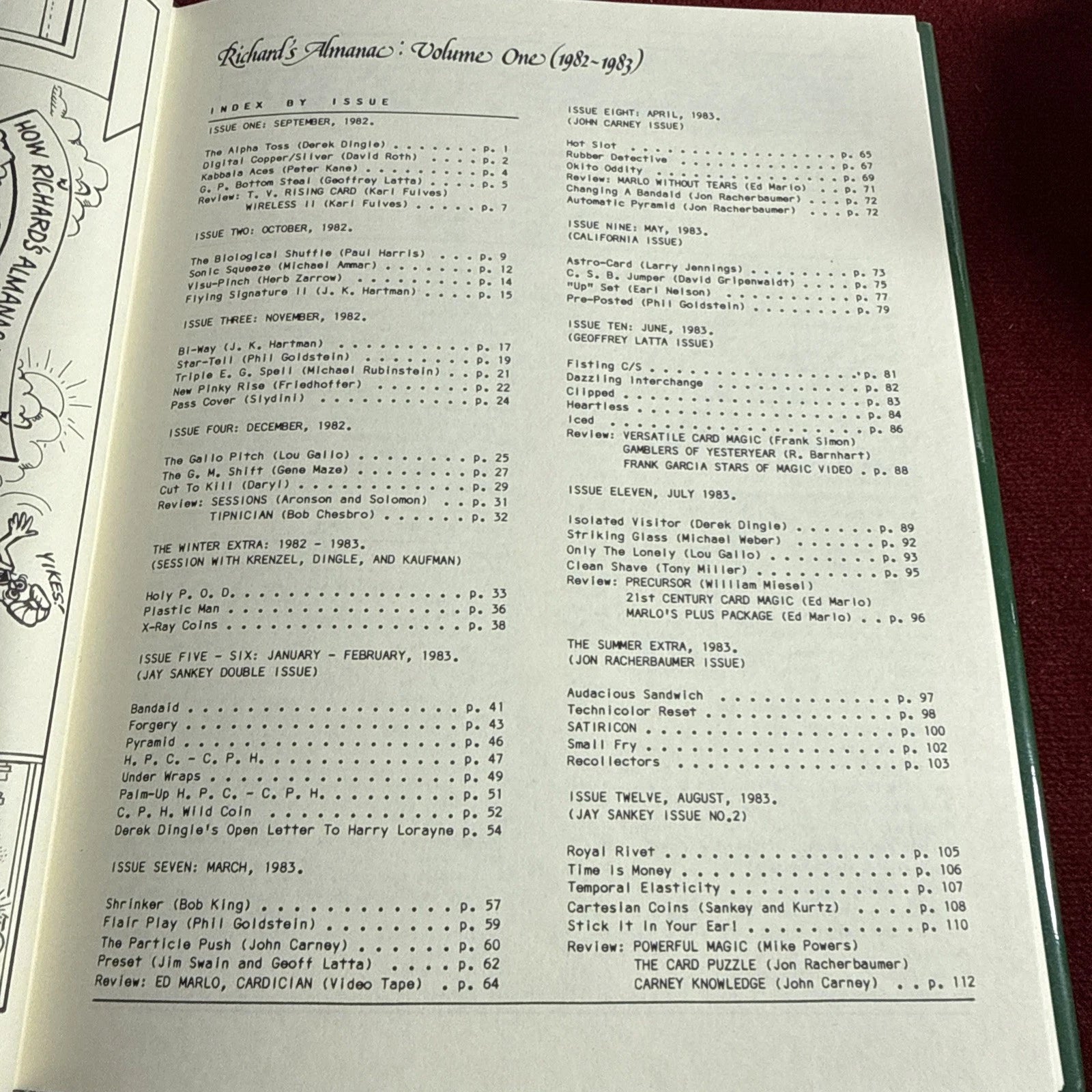 Richard's Almanac One by Richard Kaufman - 1st Edition 1983 - ESTATE