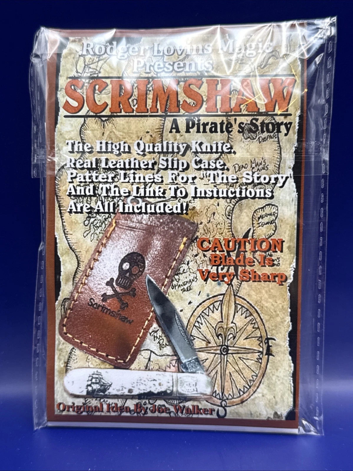 Scrimshaw Knife by Rodger Lovins - Limited Edition-Color Changing Knife