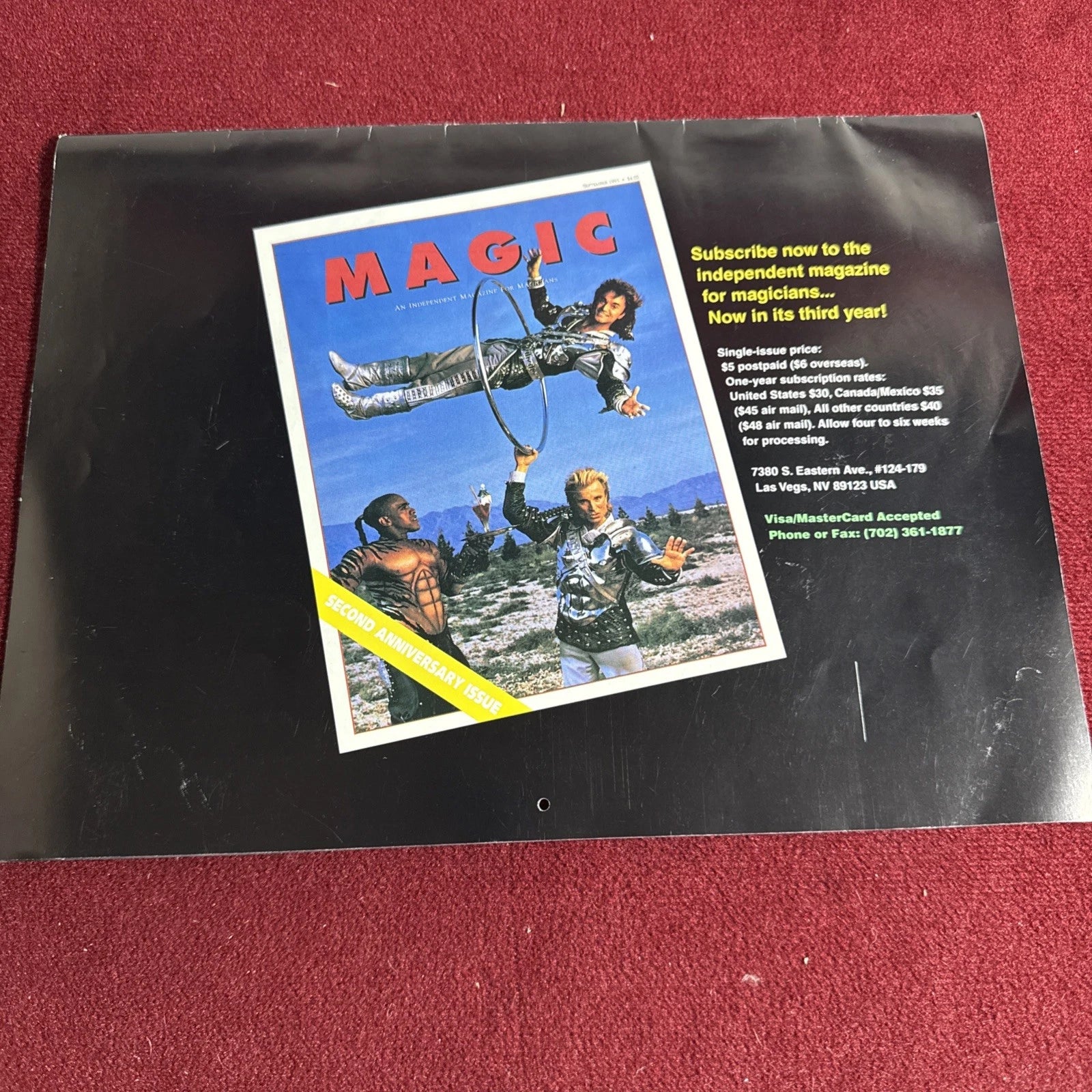 Magic Calendar 1994 with McBride, Blackstone Jr., Lenert, Pendragons, Mullica