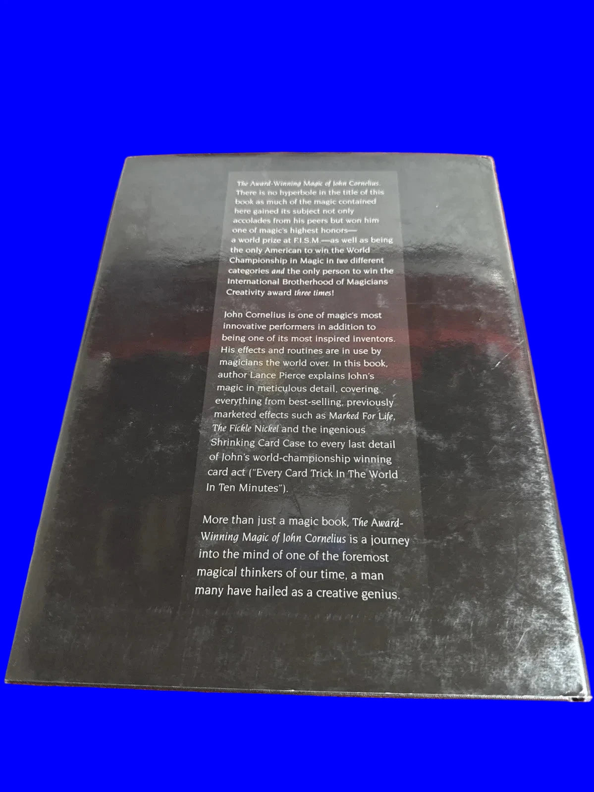 The Award Winning Magic Of John Cornelius - Lance Pierce - 1st Ed - 2001 ESTATE
