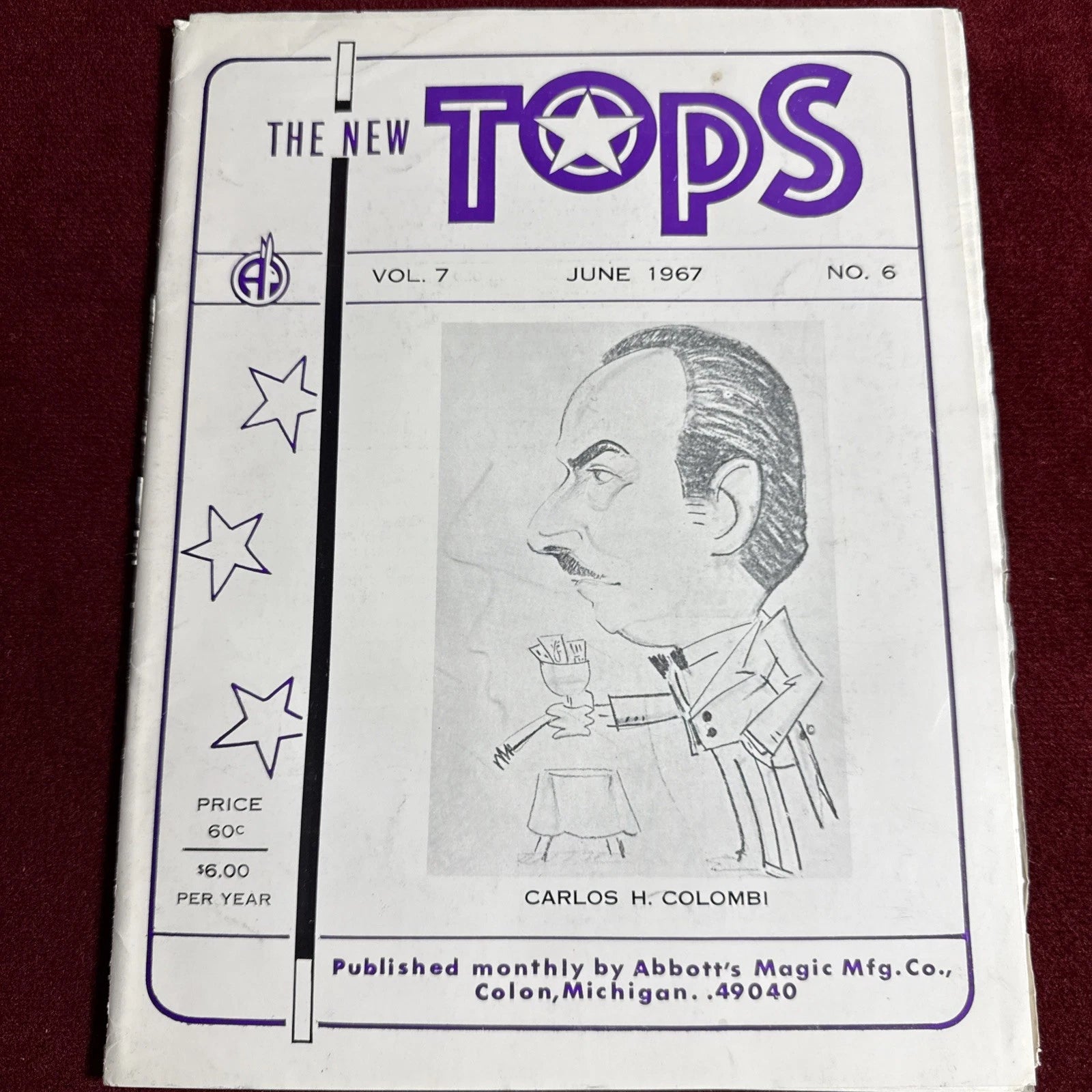 TOPS Magic Magazine VNTG Abbott’s February 1966 Vol 7 #6 Carlos H Colombi