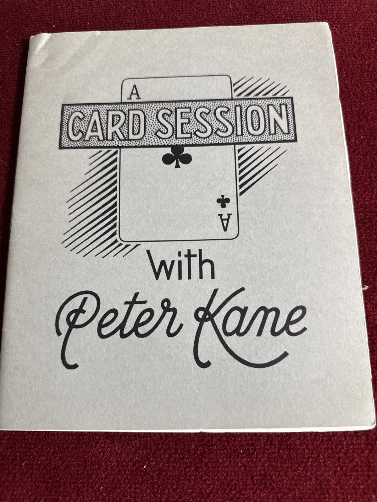 A Card Session With Peter Kane - From the library of the Amazing Kreskin SIGNED ESTATE