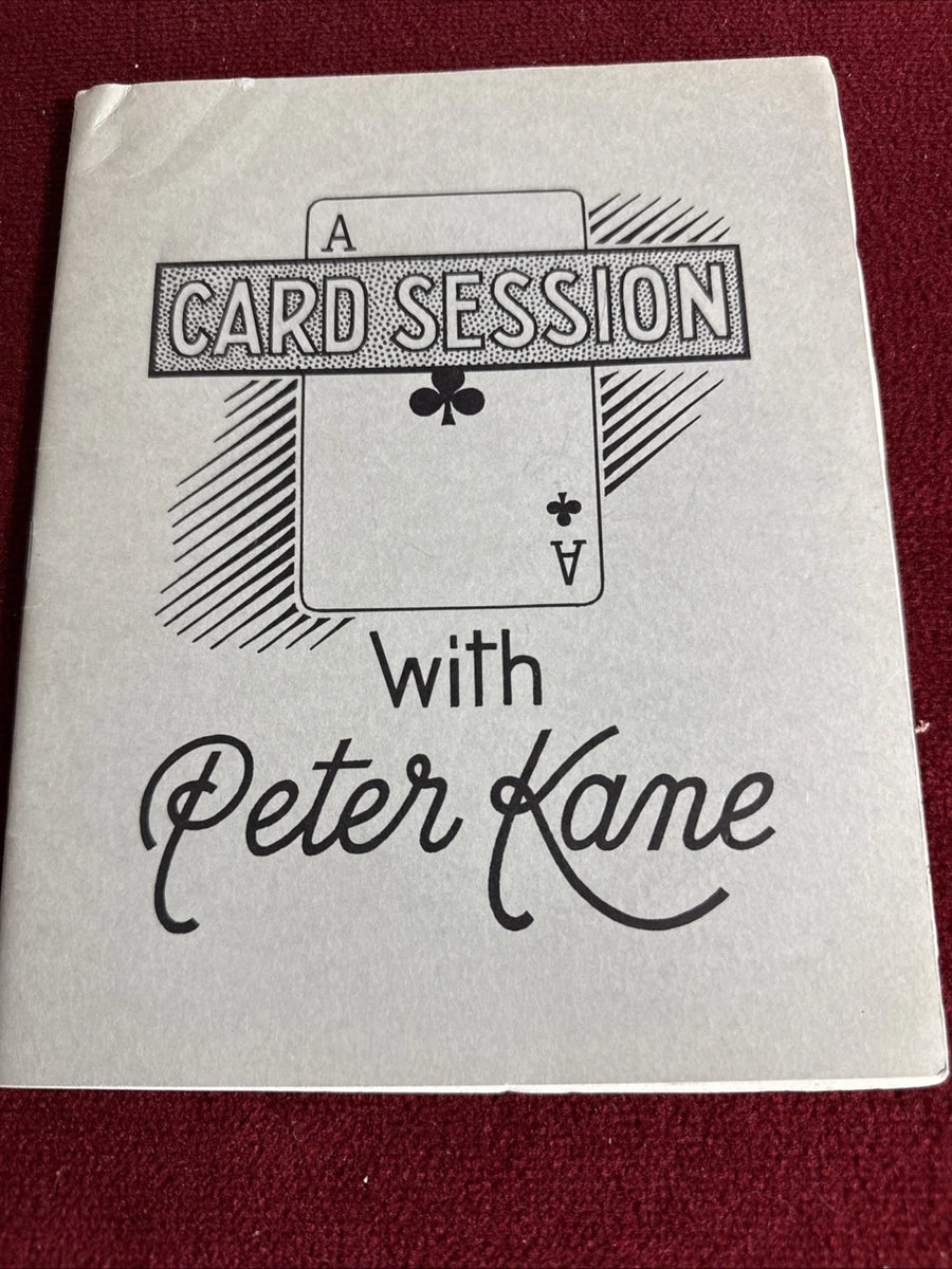 A Card Session With Peter Kane - From the library of the Amazing Kreskin SIGNED ESTATE
