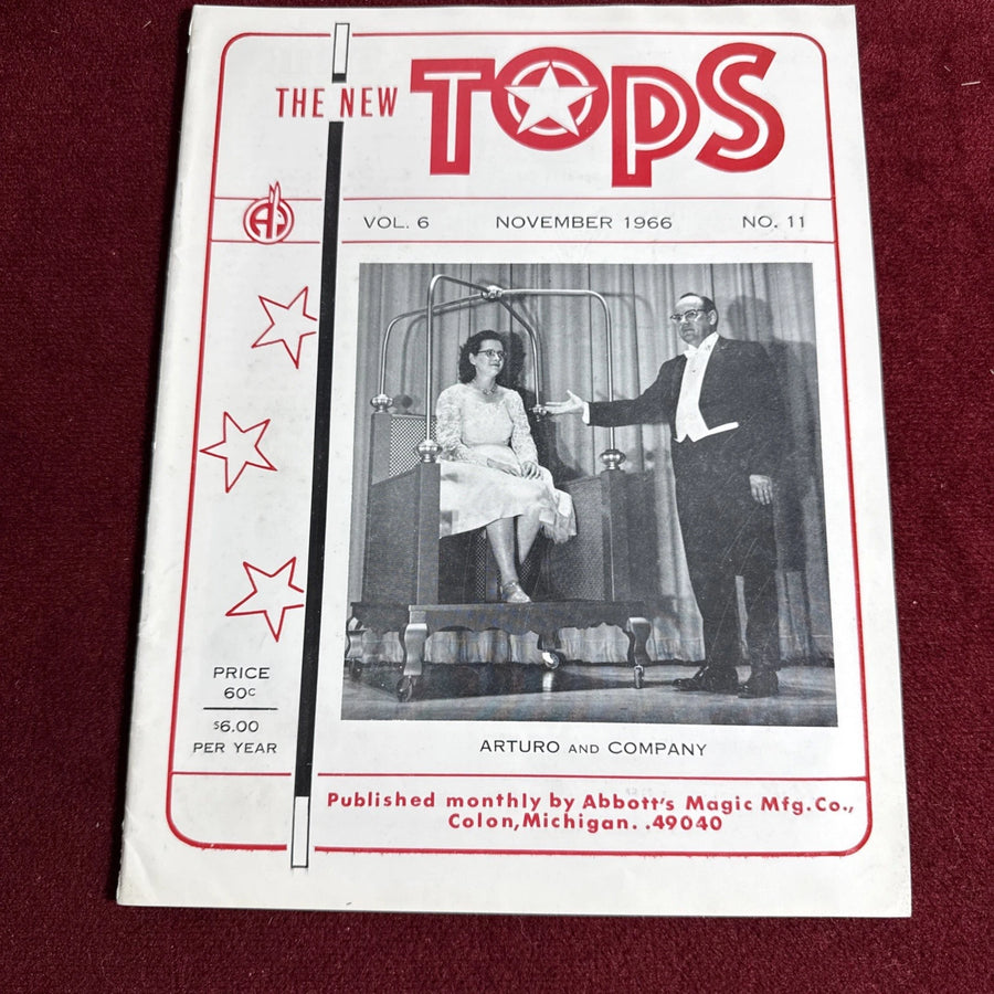 TOPS Magic Magazine VNTG Abbott’s February 1966 Vol 6 #11 Arturo & Company
