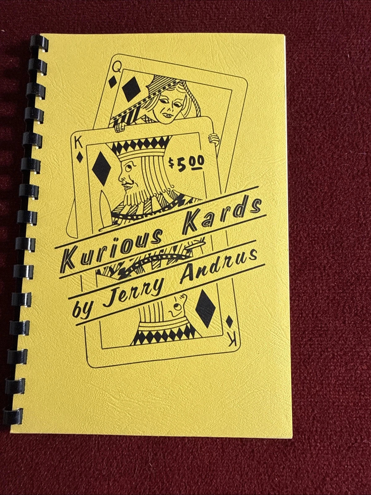 Kurious Kards By Jerry Andrus 1973 1st Edition - ESTATE