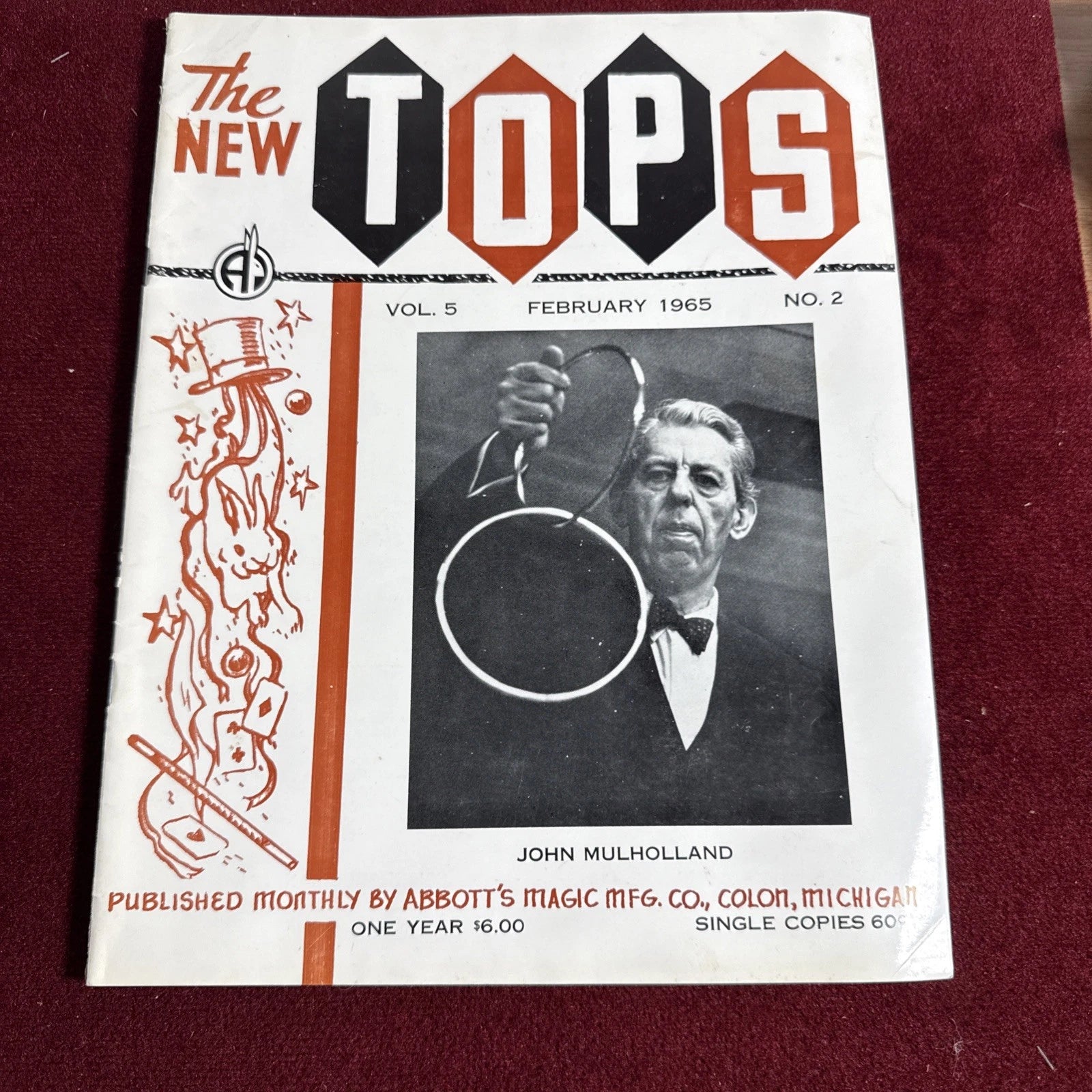 TOPS Magic Magazine VNTG Abbott’s February 1965 Vol 5 #2 John Mulholland