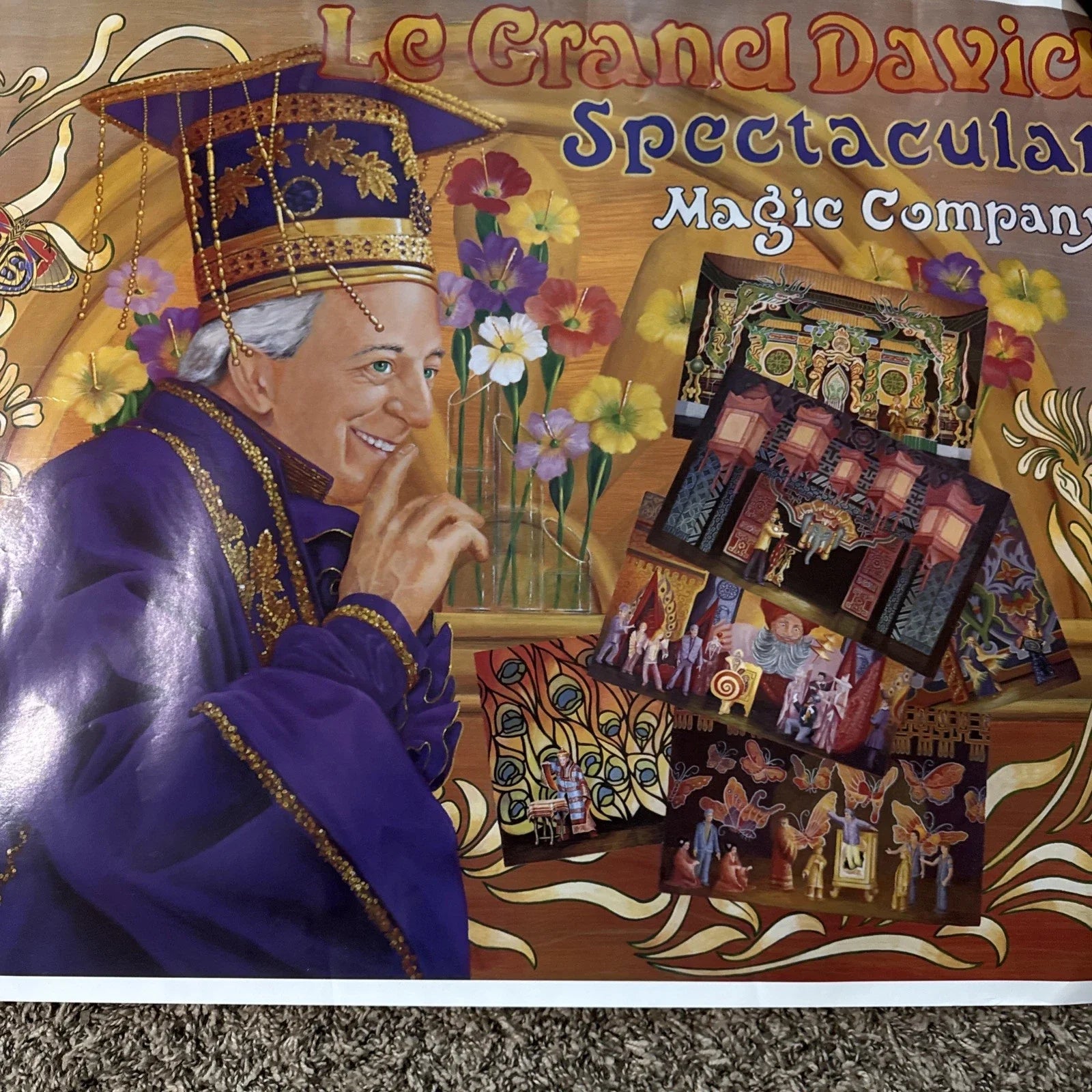 Le Grand David Spectacular Magic Company Poster Boston MA Oriental Theme