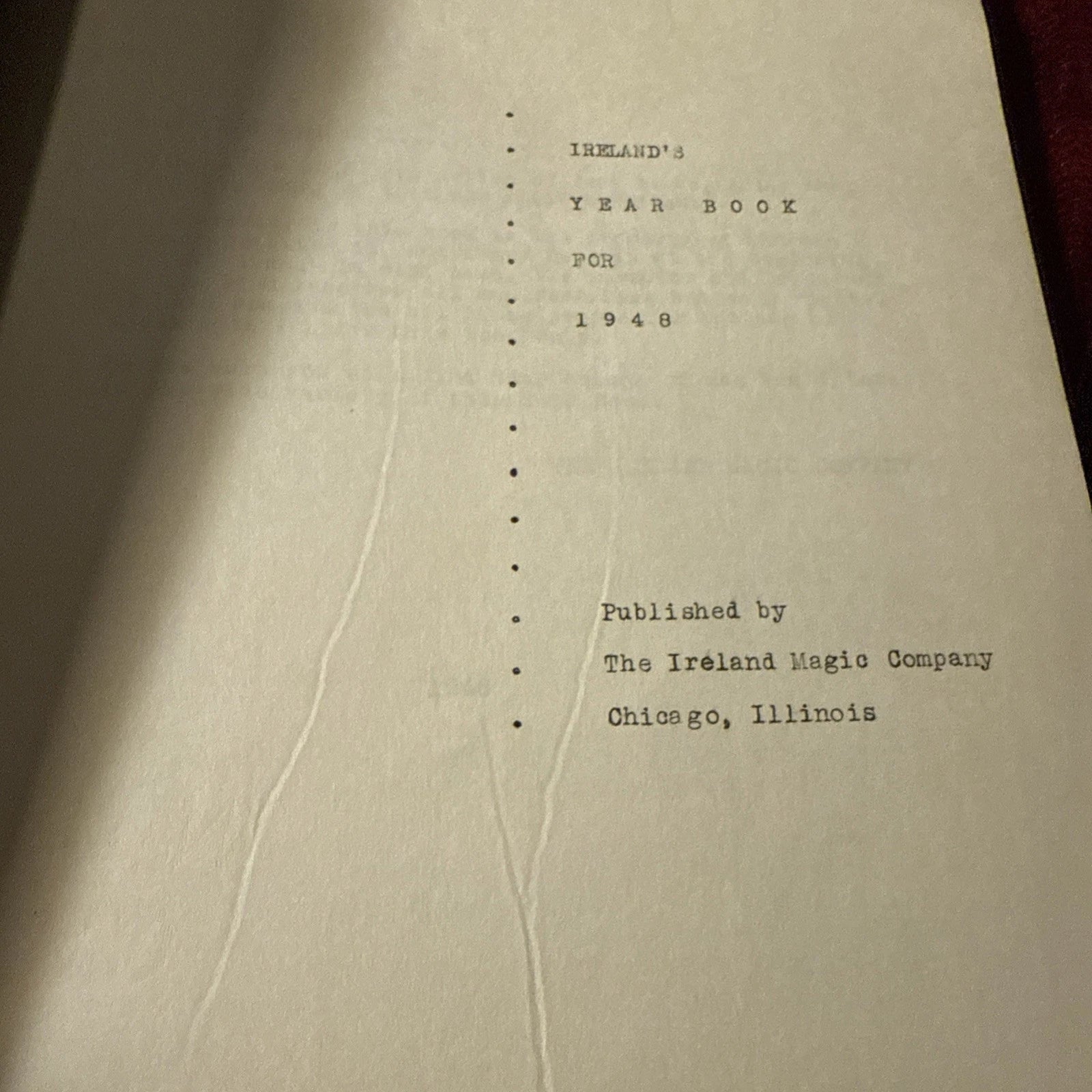 Ireland Magic Company Yearbook 1948