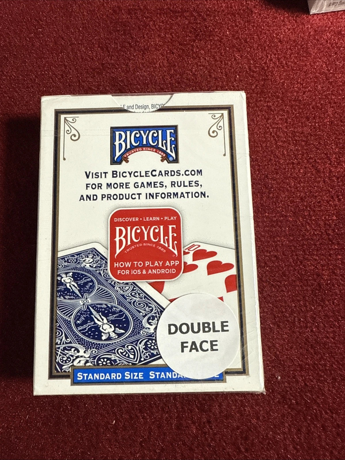 Bicycle Double Face Playing Cards USPCC Blue Box New Sealed Full Deck Card Magic