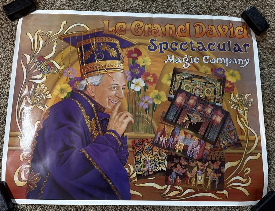 Le Grand David Spectacular Magic Company  Poster  Boston MA Oriental Themed