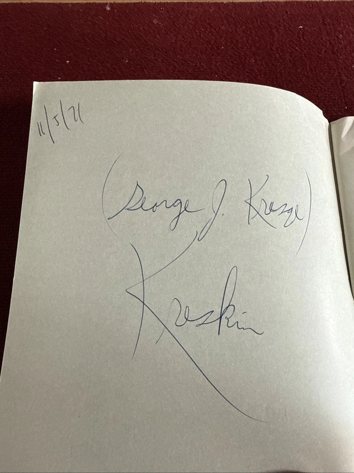 A Card Session With Peter Kane - From the library of the Amazing Kreskin SIGNED ESTATE