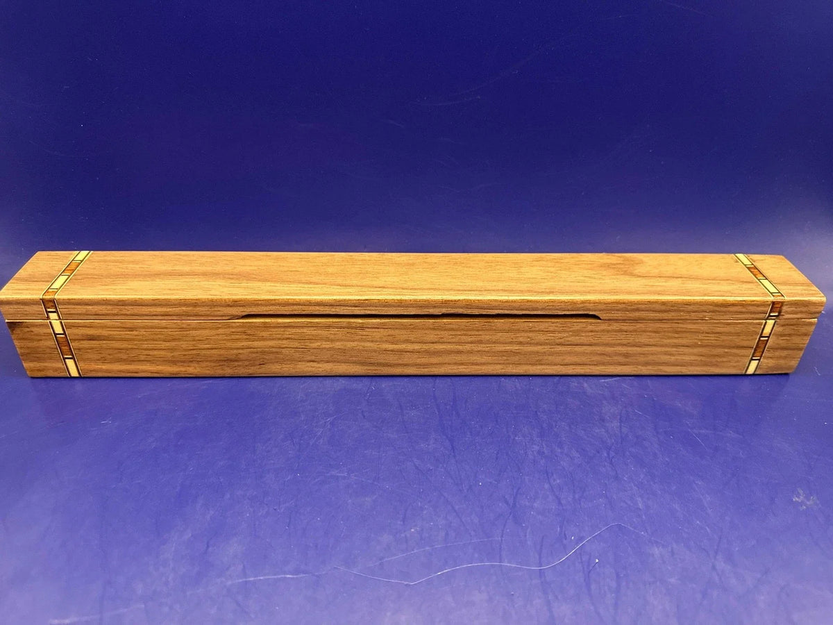 Bloodwood Wand with 24k gold plated tips and custom case by Tony Karpinski