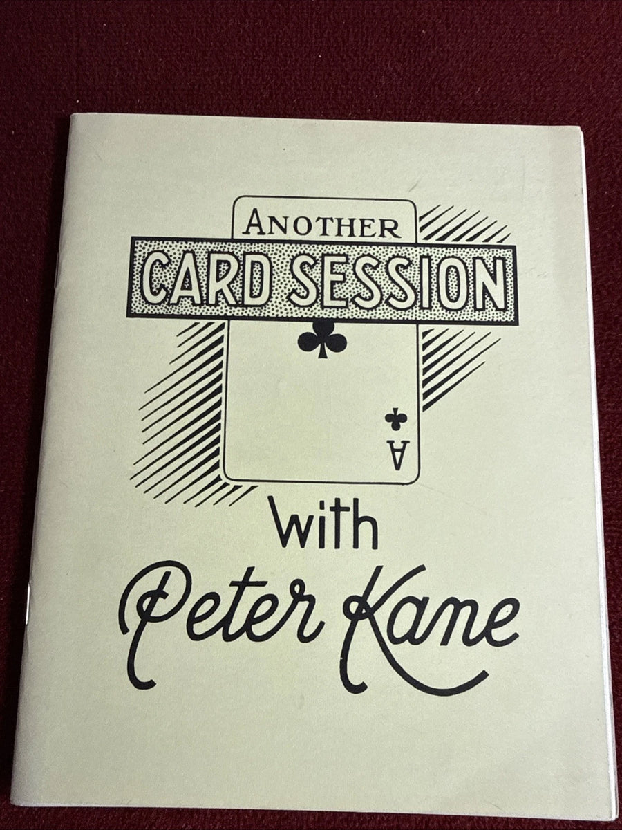 Another Card Session With Peter Cane From the Library of The Amazing Kreskin SIGNED ESTATE