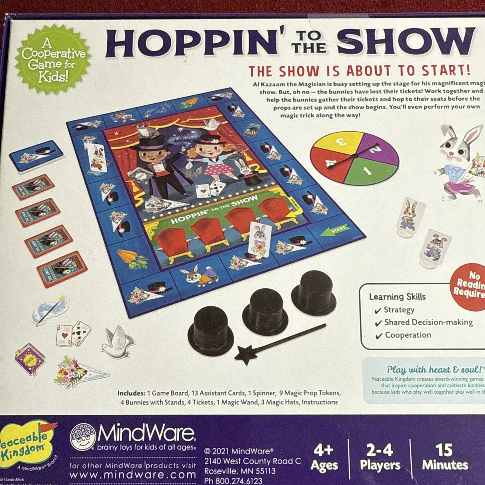 Hoppin To The Show: Cooperative Magic Themed Game For Kids 4+ Board Game