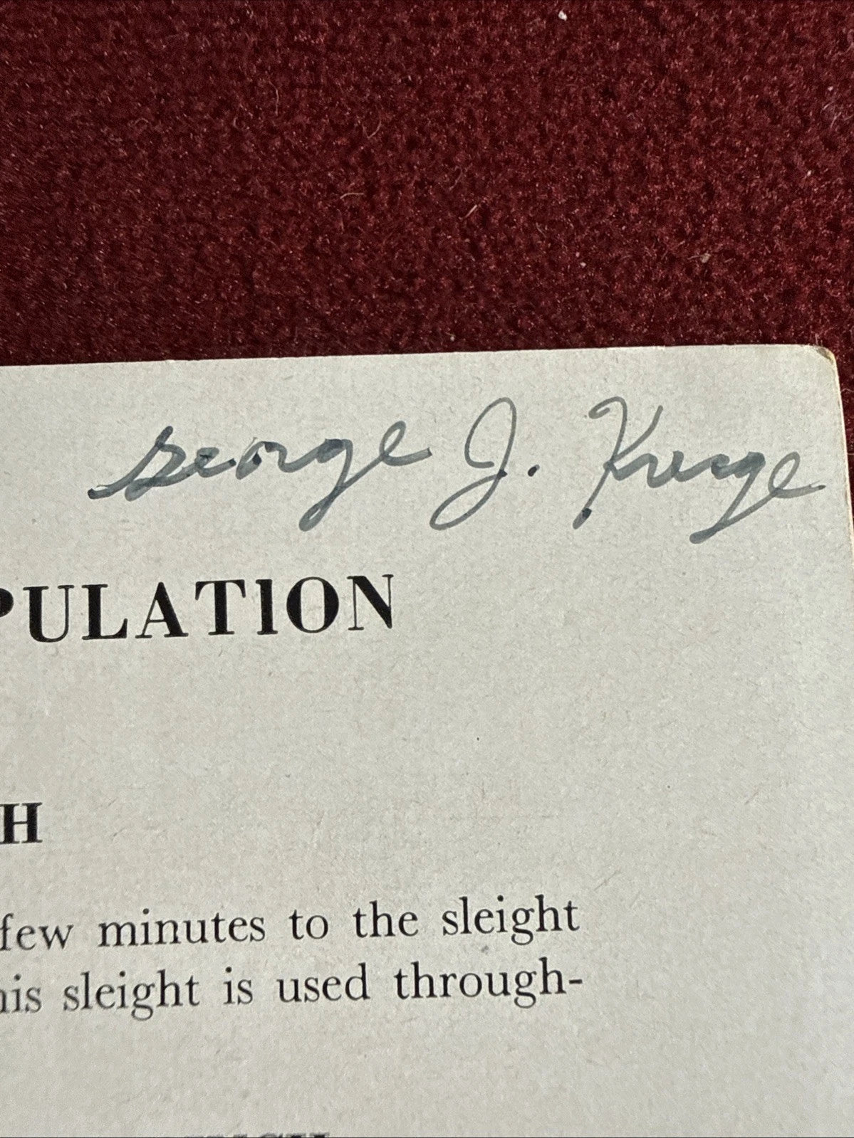 Sponge Ball Manipulation - Audley Walsh - From the Amazing Kreskin Library - 1947