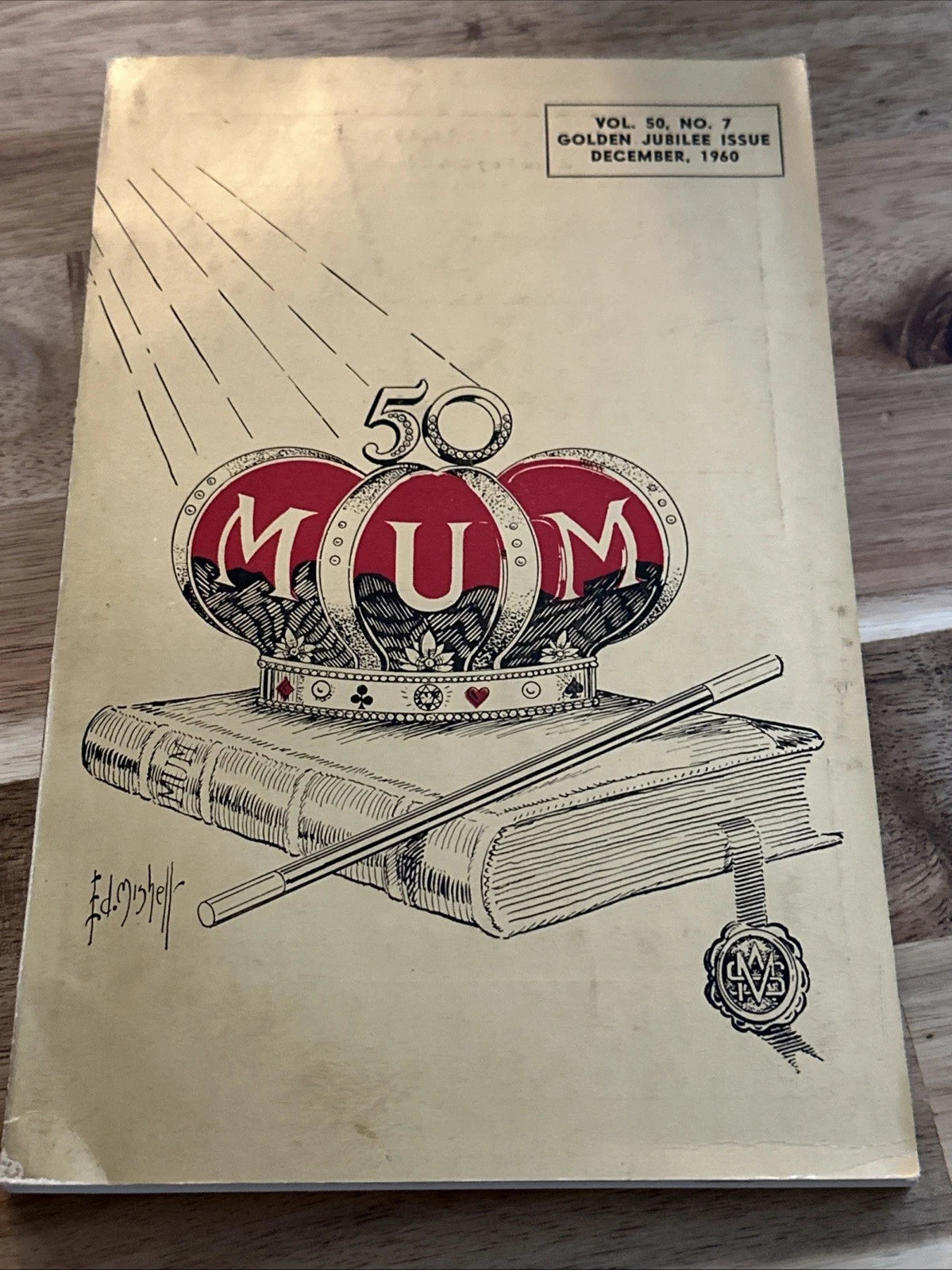 M.U.M. Golden Jubilee Issue Vol 50 #7 Dec 1960 Magic Magazine ESTATE
