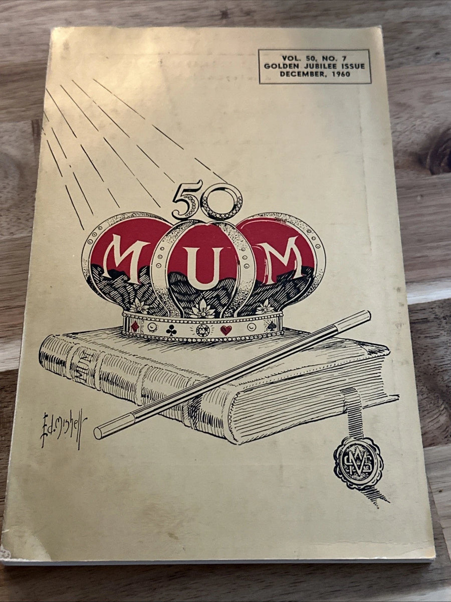M.U.M. Golden Jubilee Issue Vol 50 #7 Dec 1960 Magic Magazine ESTATE