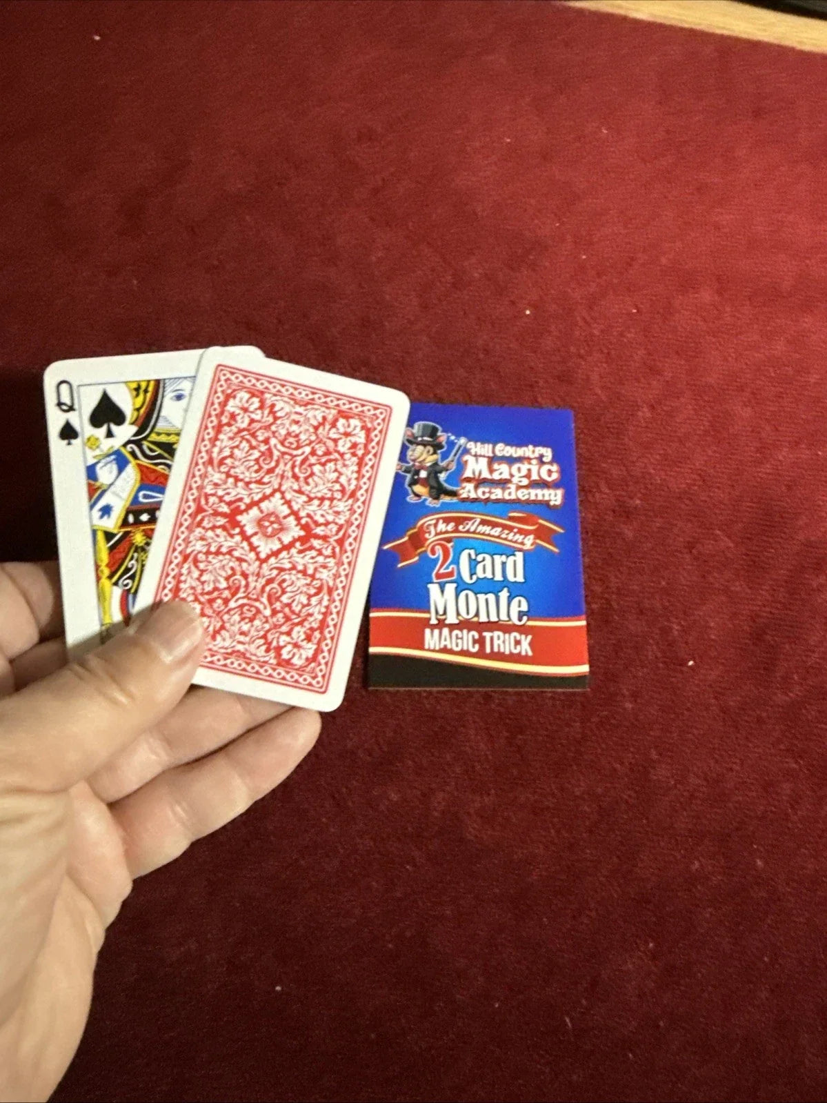 1 Dz (12) Two Card Monte Magic TricksEZ To Do-Card-Gambling Trick-party Favor