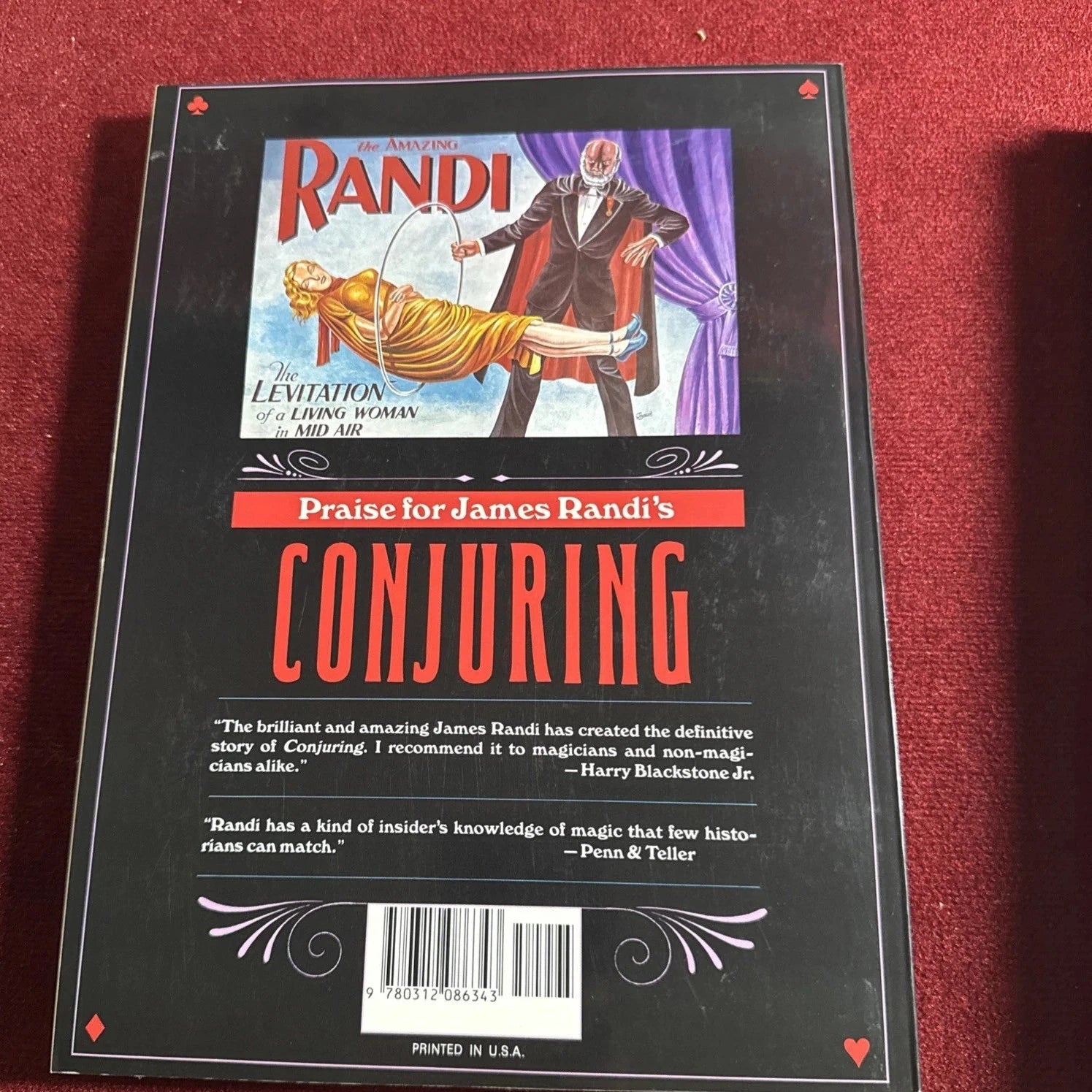 Conjuring James Randi A Definitive History Of Magic 1st Ed 1992 Paperback ESTATE