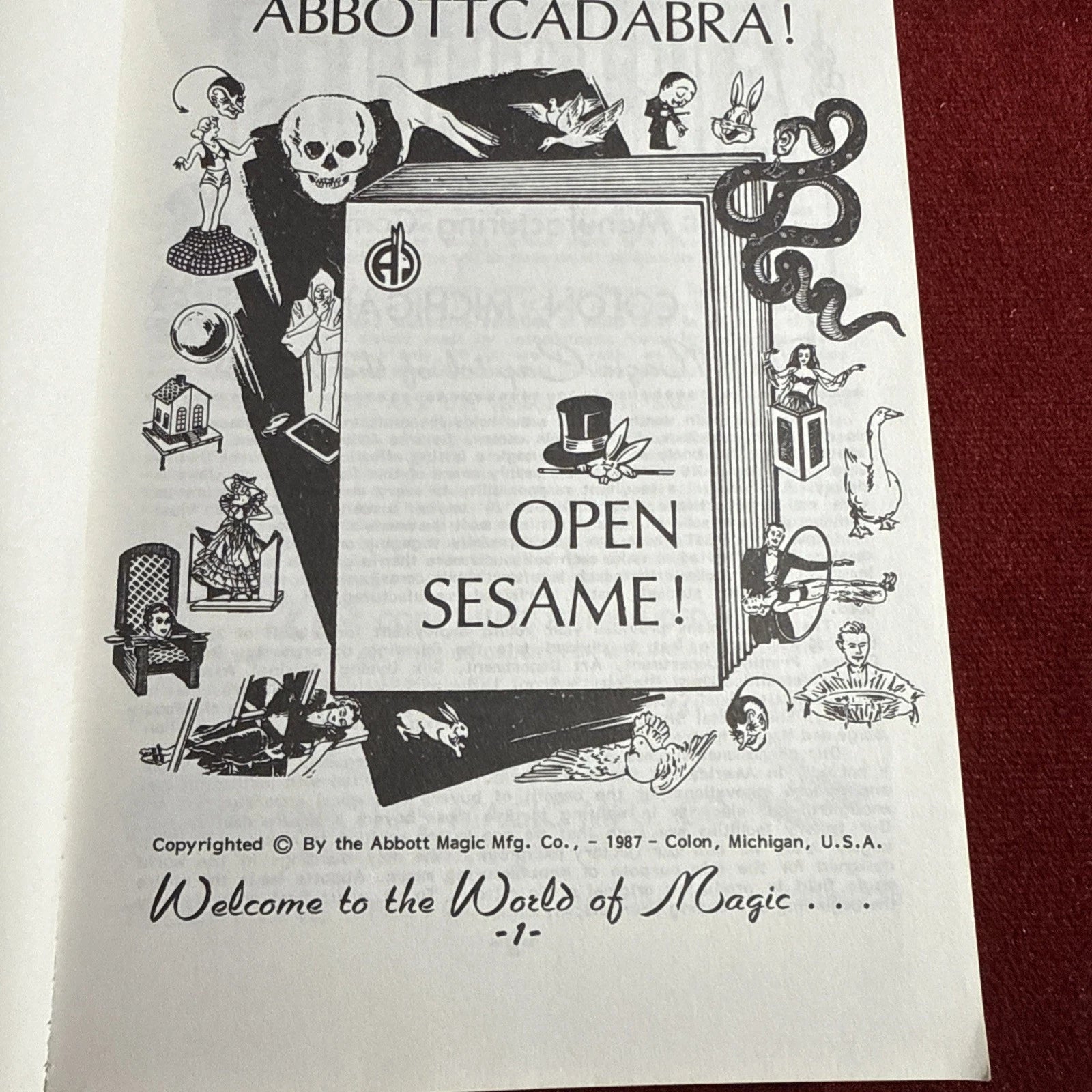 Abbott’s Magic Manufacturing Catalog Of Magic #23 1987 ESTATE