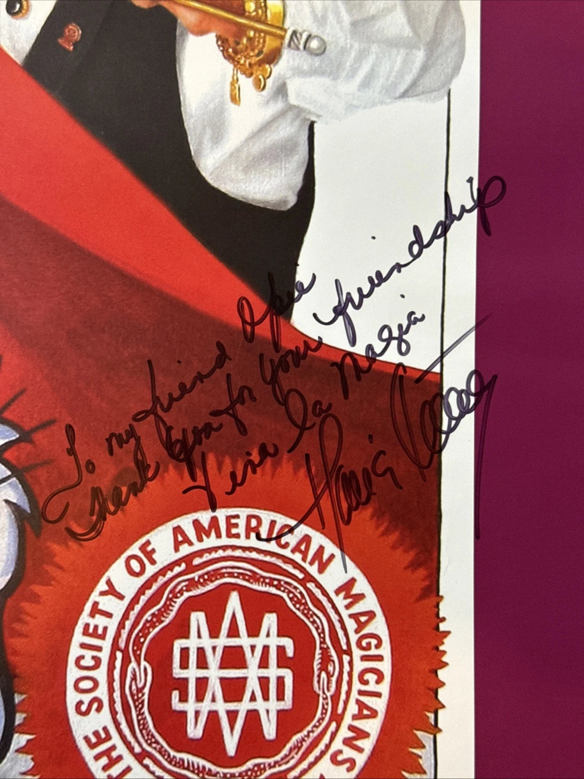 Maria Ibanez Society Of American Magicians Poster INSCRIBED 2007