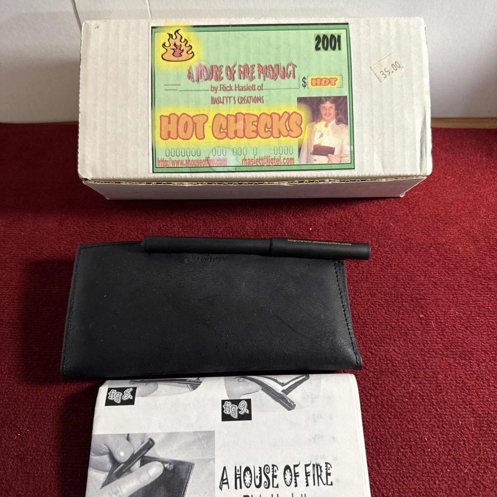 House of Fire Hot Checks Magic Trick Flaming Check Book VNTG RARE NOS