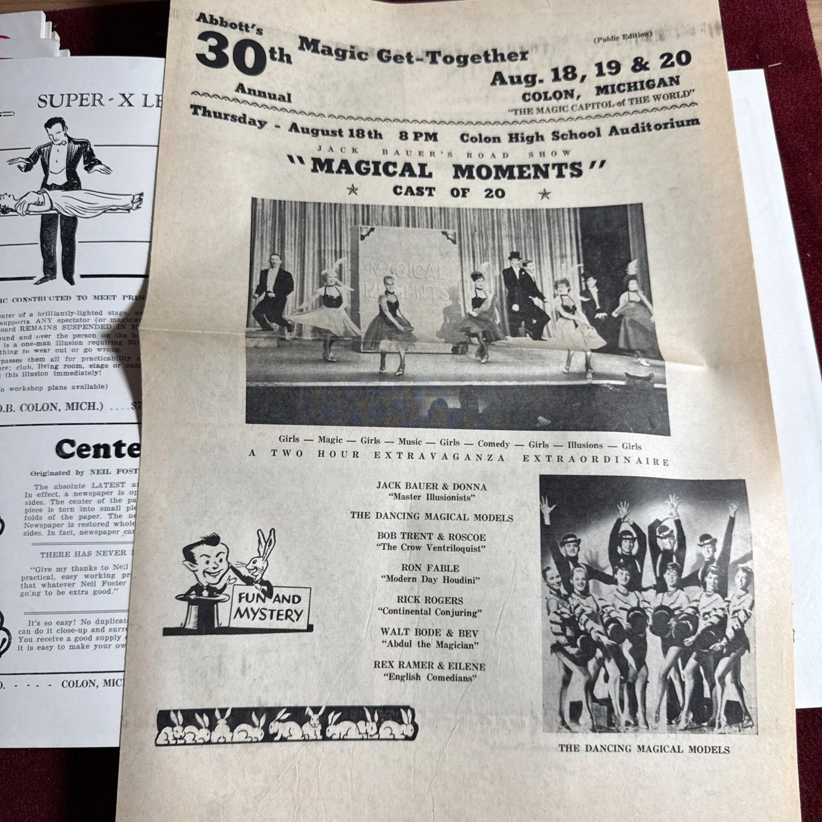 TOPS Magic Magazine VNTG Abbott’s February 1966 Vol 6 #7 John Shirley & Bonnie