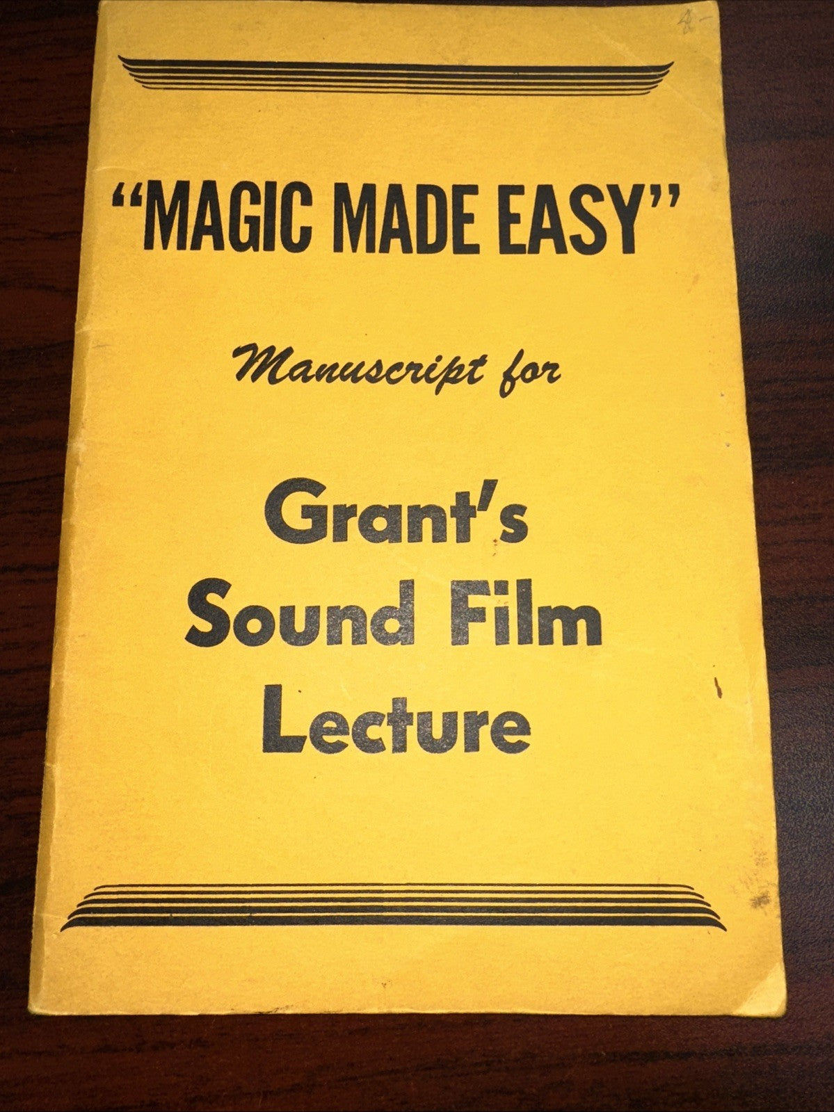 "Magic Made Easy" U.F. Grant's 1st Ed ESTATE