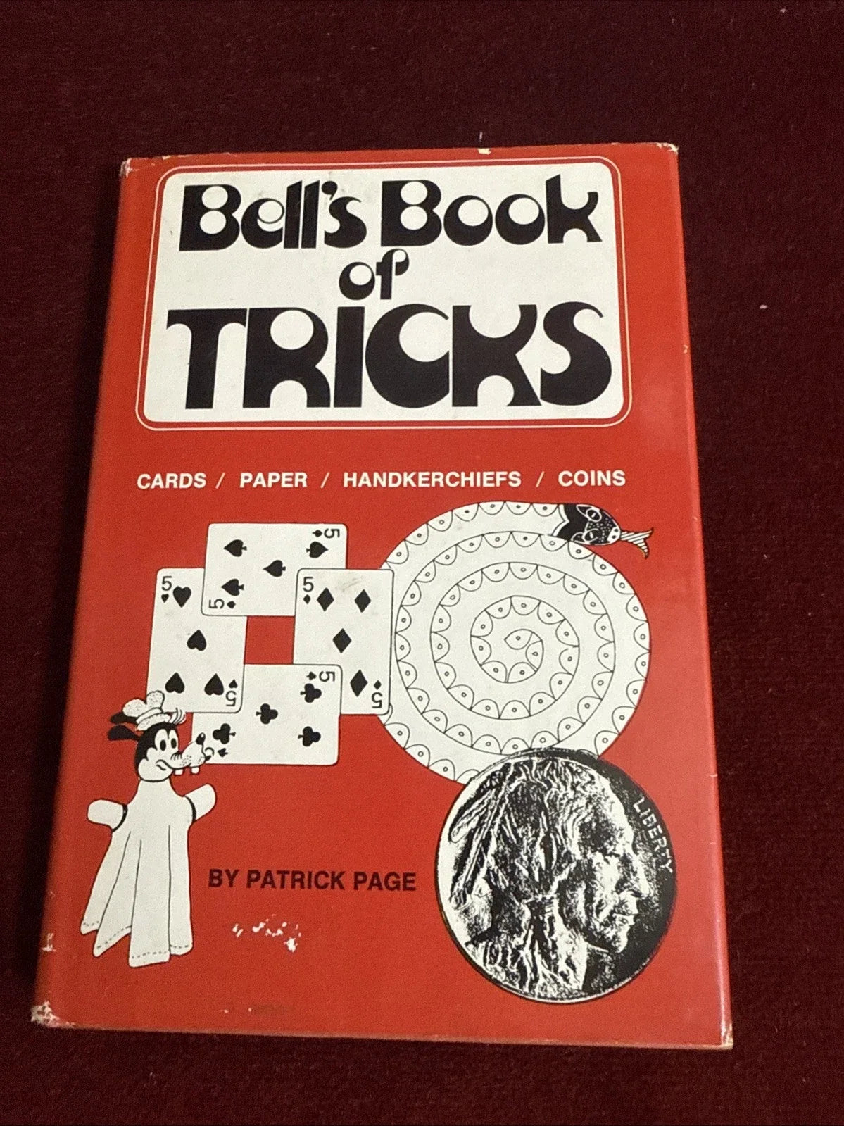 Bell’s Book Of Tricks Patrick Page VNTG HC Magic Book 1974 Close-up/Parlor