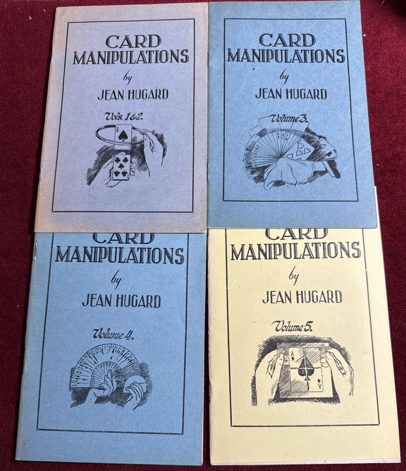 Jean Hugard Card Manipulations 1-5 Card Magic VNTG RARE Card Magic Sleight