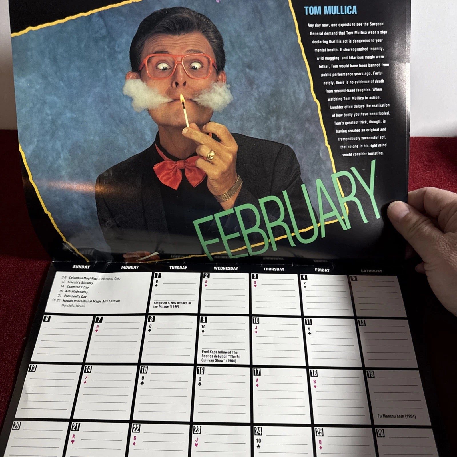 Magic Calendar 1994 with McBride, Blackstone Jr., Lenert, Pendragons, Mullica