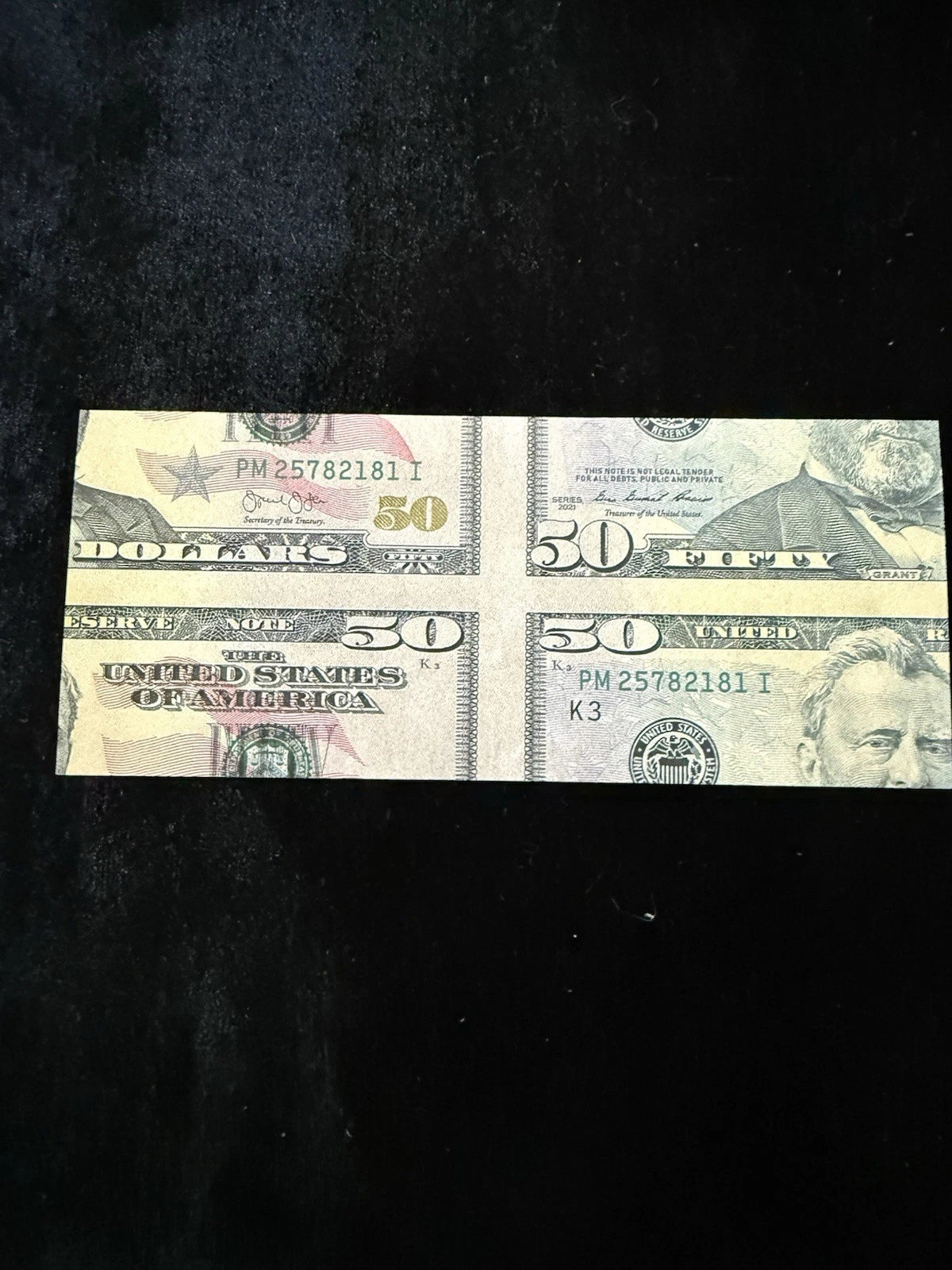6 Pack - Mismade $50 Fifty Dollar Bill 💵 🪄 Bill Change
