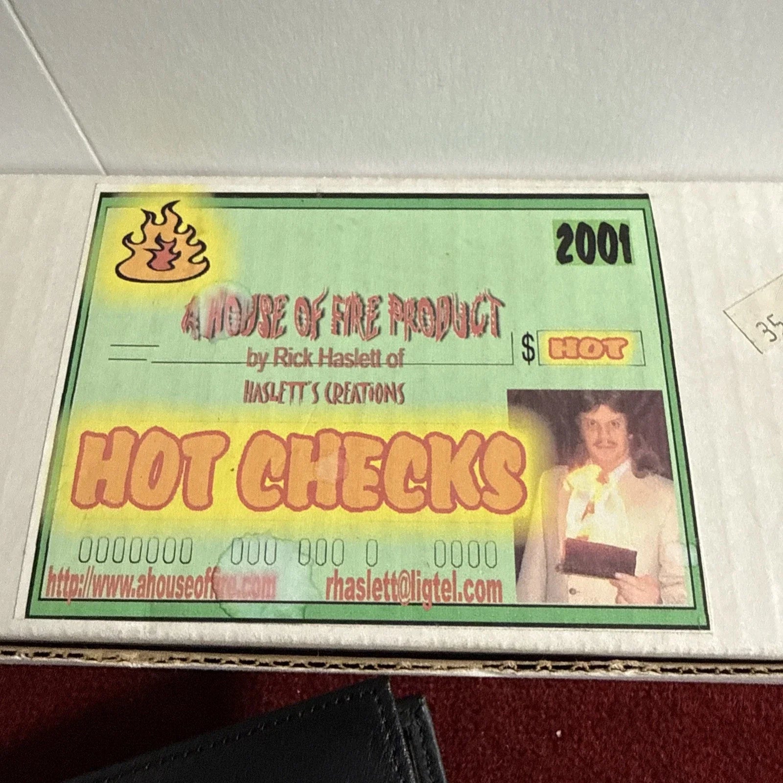 House of Fire Hot Checks Magic Trick Flaming Check Book VNTG RARE NOS
