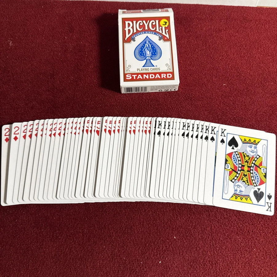 3 Way Force Deck Red Bicycle Cards 2D, 5H, KS Card Magic Trick