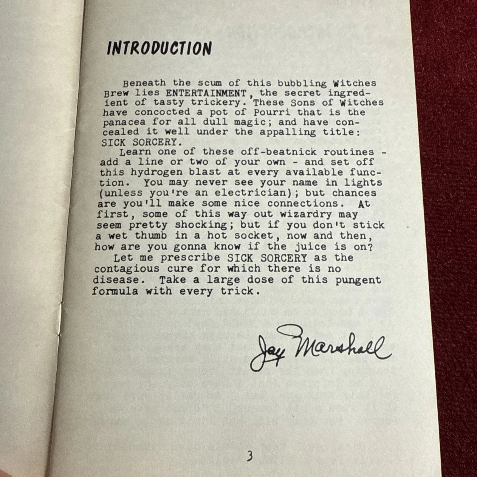 Sick Sorcery by Bob Olson & Bob Pearce 1961 ESTATE