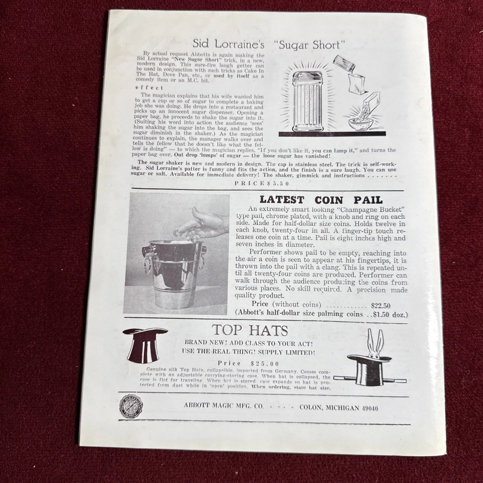 TOPS Magic Magazine VNTG Abbott’s February 1966 Vol 6 #4 Gary Meador