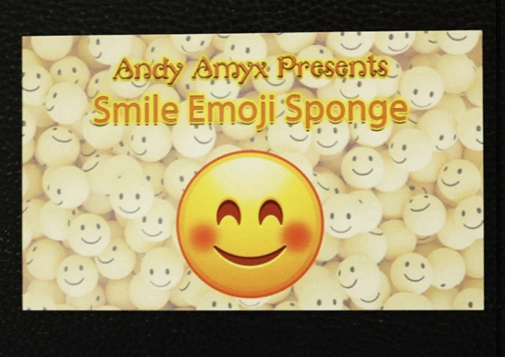 Sponge Emoji SMILE FACE (4PK.) by Andy Amyx - Magic Trick - Fun - EDC