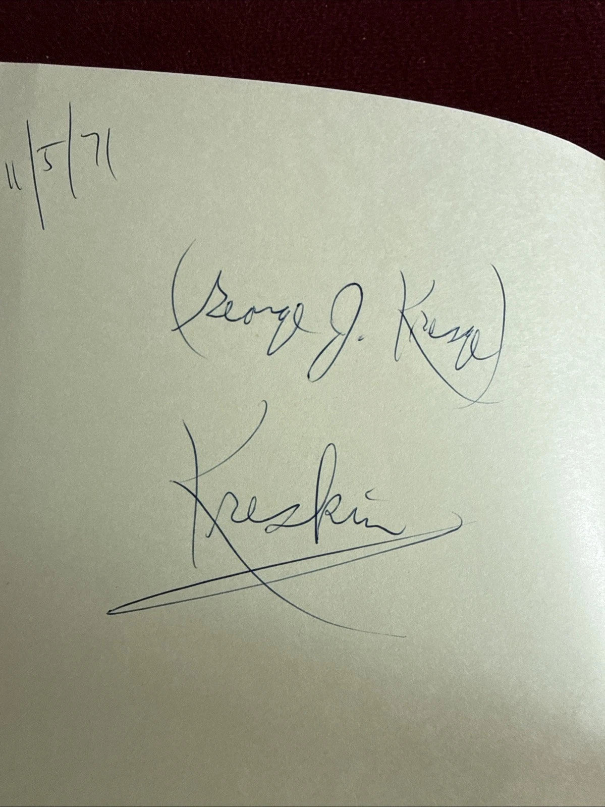 Another Card Session With Peter Cane From the Library of The Amazing Kreskin SIGNED ESTATE