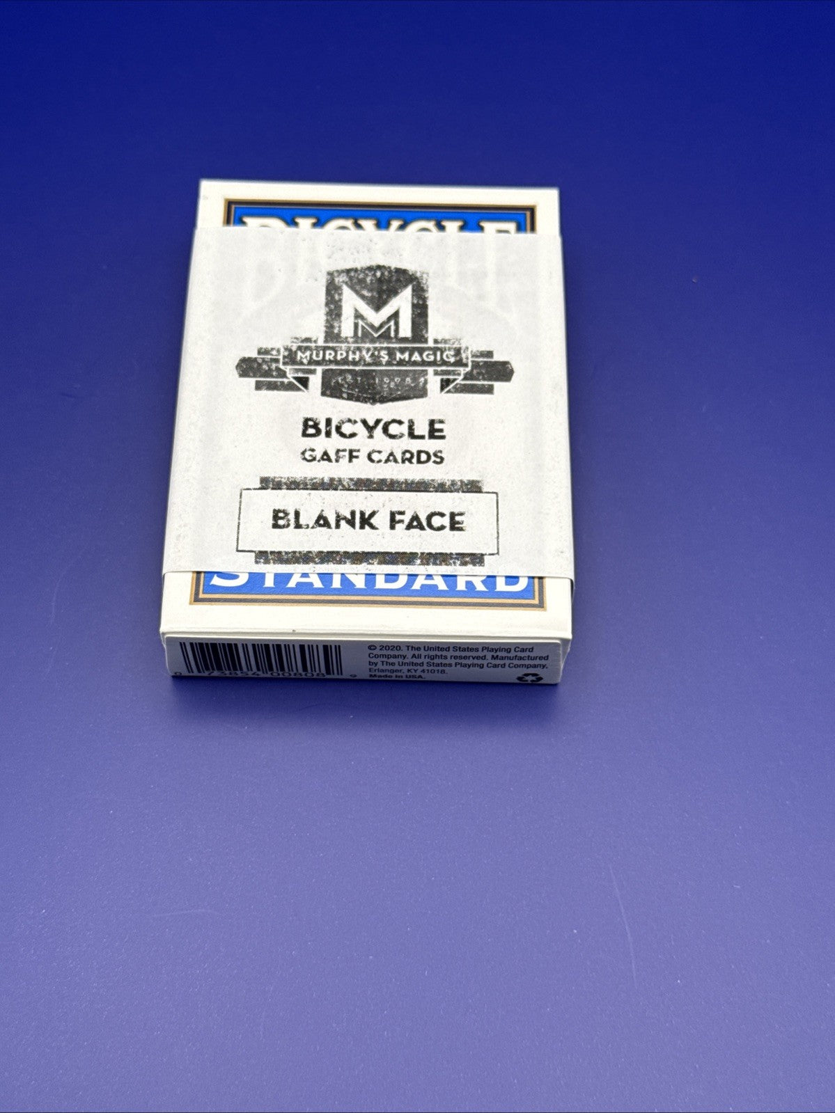 Bicycle Blank Face Blue Back Poker Full Deck Playing Cards - Murphy’s Magic