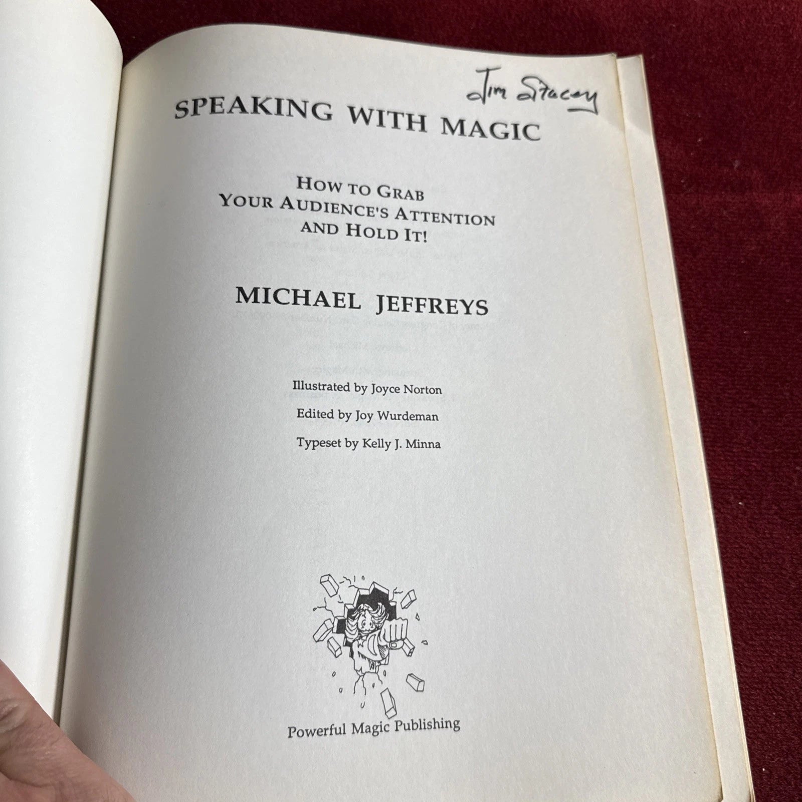 Speaking With Magic by Michael Jeffreys 1st Ed ESTATE