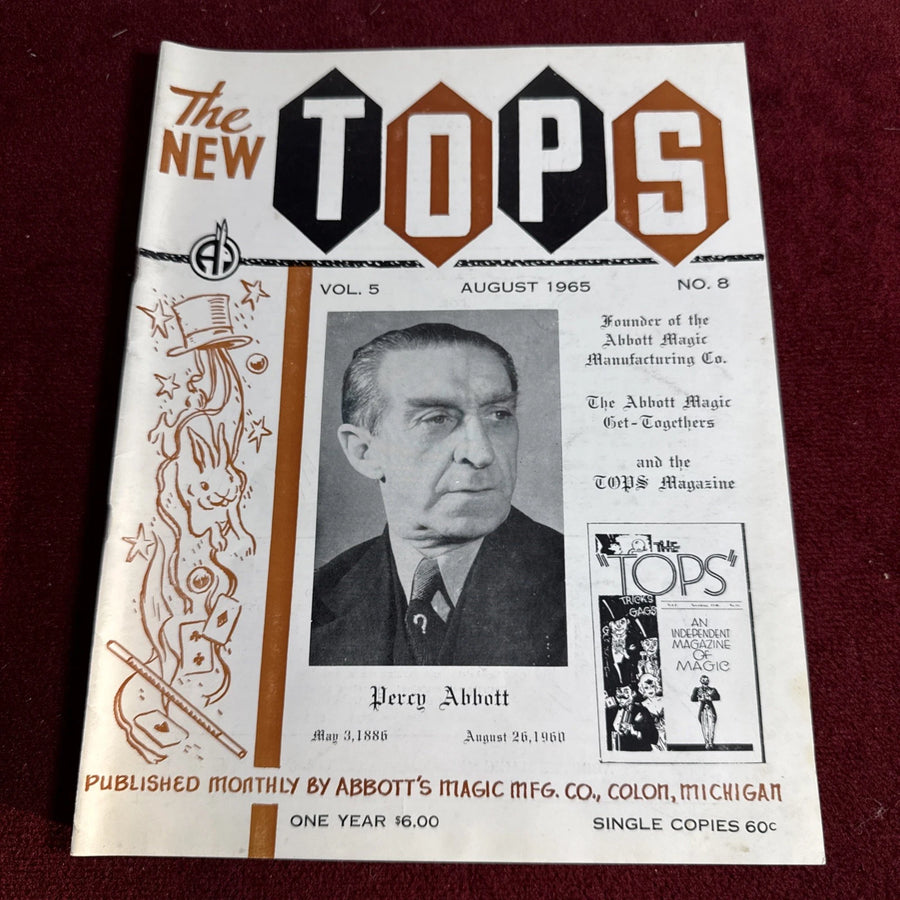 TOPS Magic Magazine VNTG Abbott’s August 1965 Vol 5 #8 Percy Abbott