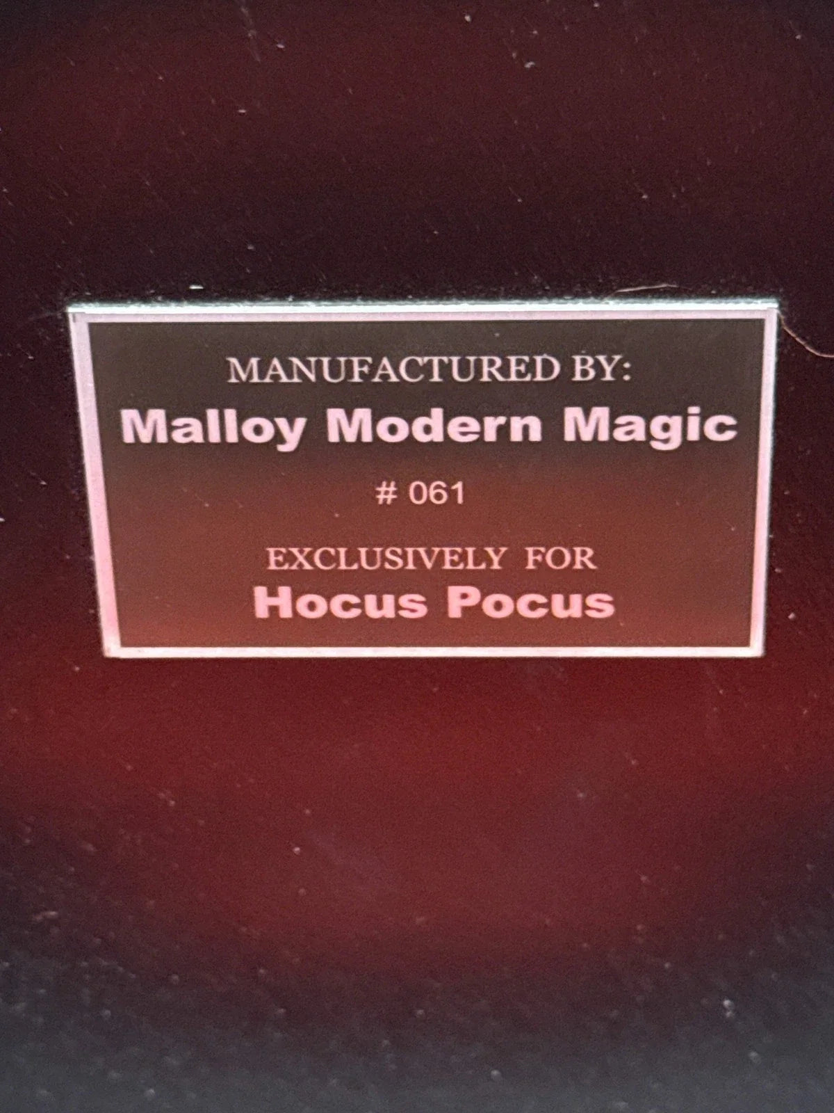 Malloy Modern Magic Light / Heavy Gravity Box - Hocus Pocus Limited Edition #61