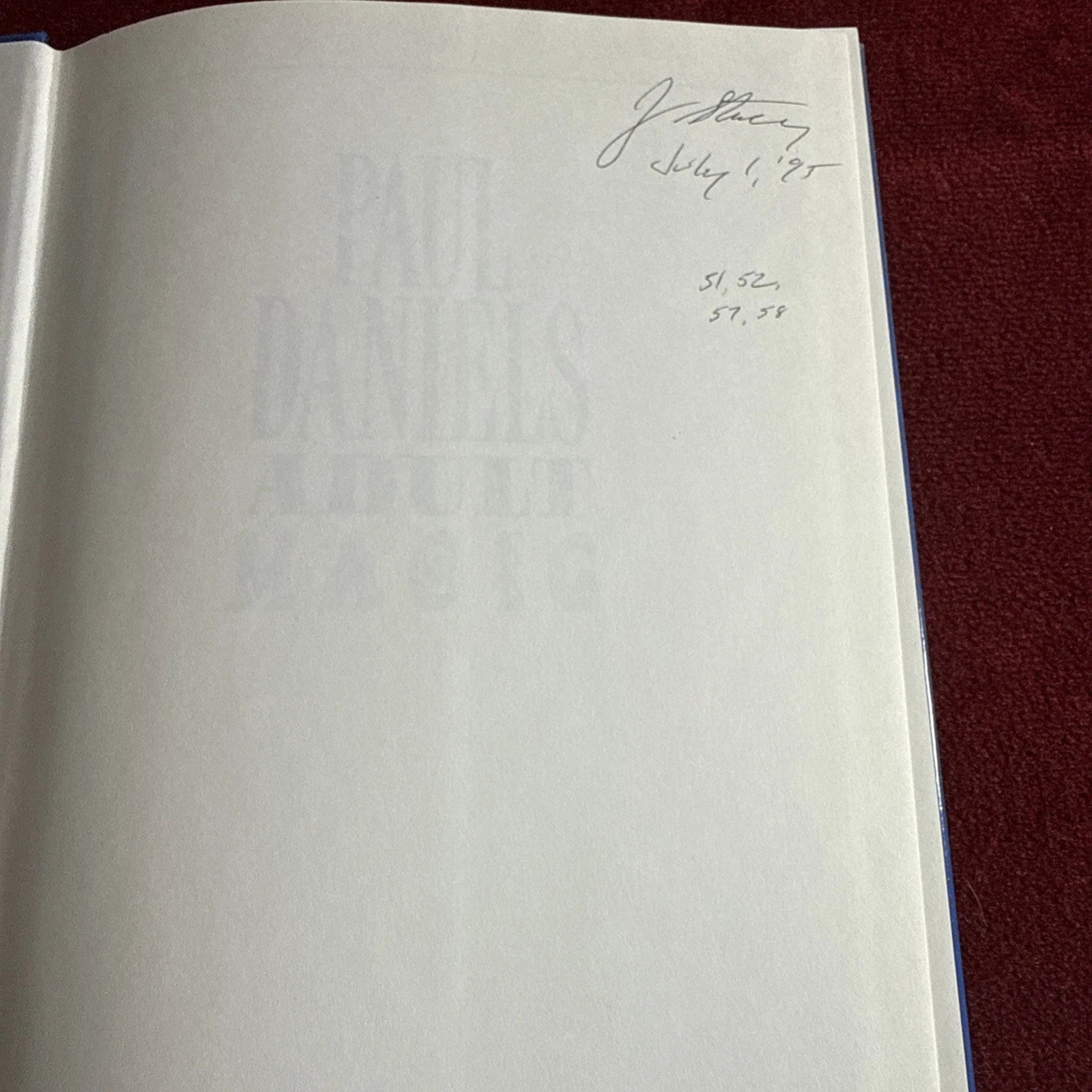Paul Daniels Adult Magic by Barry Murray (1989) ESTATE