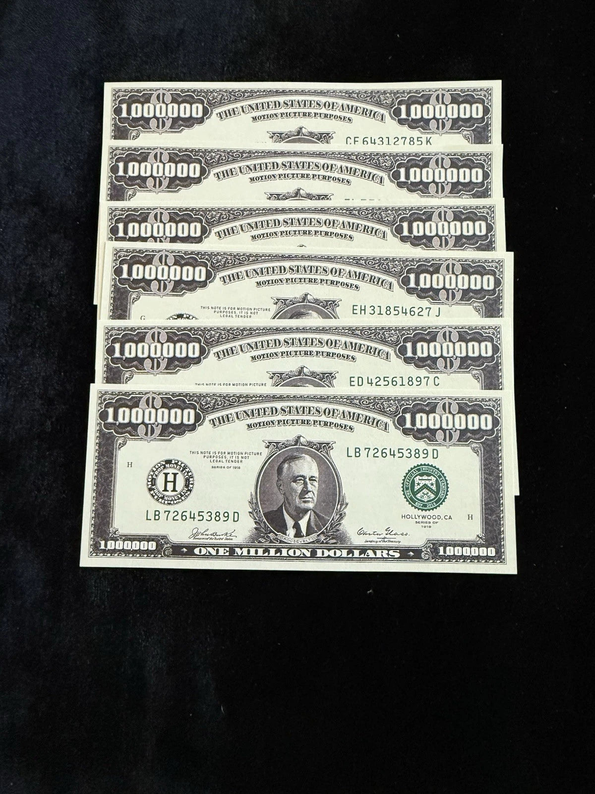 6 Pack - $1,000,000 Million Dollar Bill 💵 🪄 Bill Change