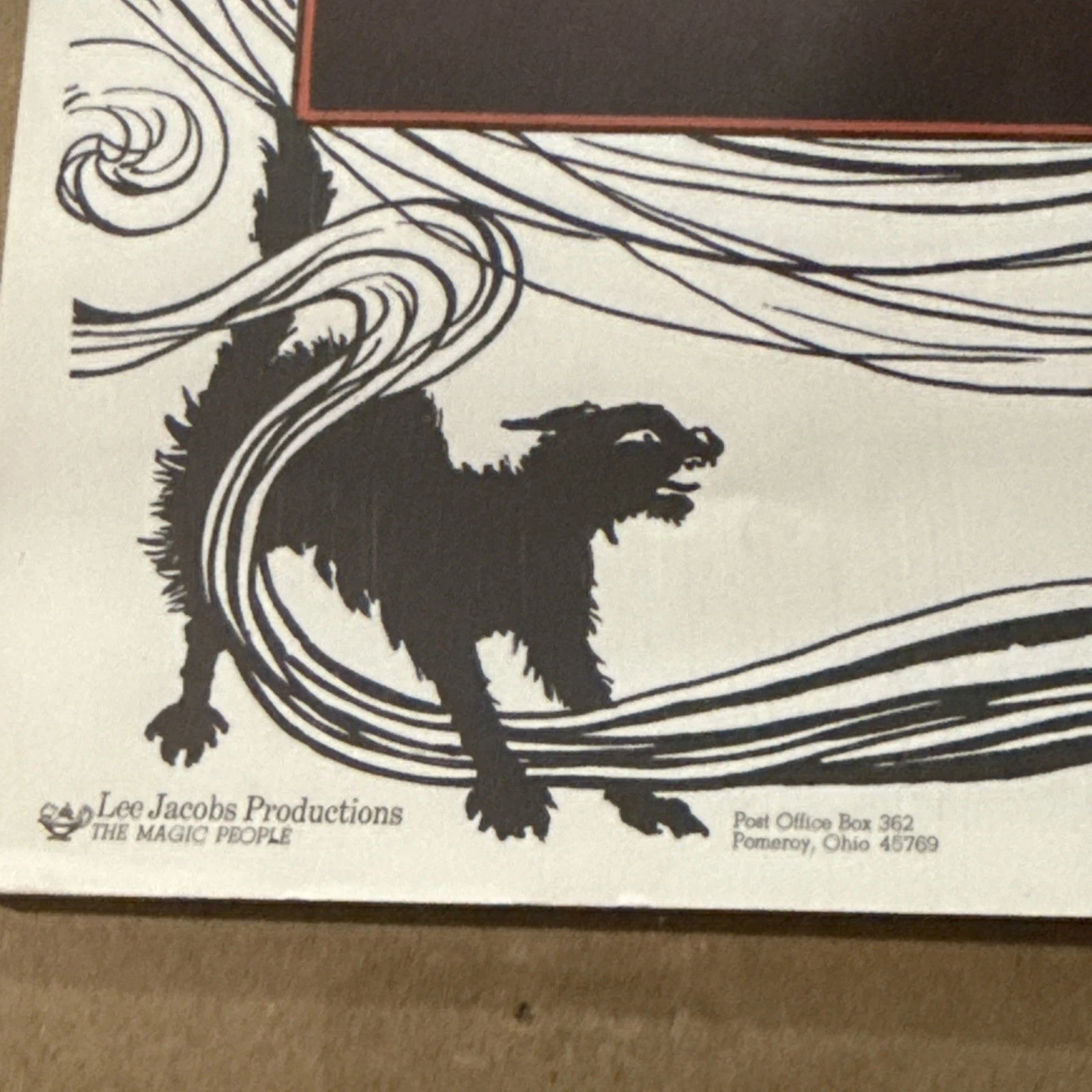 Germain The Wizard Poster Lee Jacob’s Production VNTG Magic Magician 1970’s