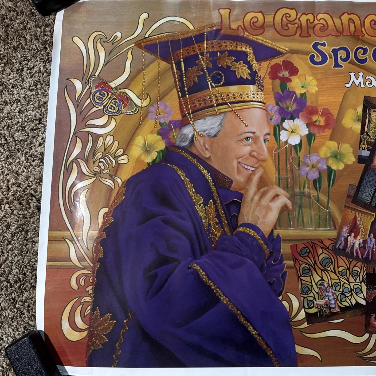 Le Grand David Spectacular Magic Company  Poster  Boston MA Oriental Themed