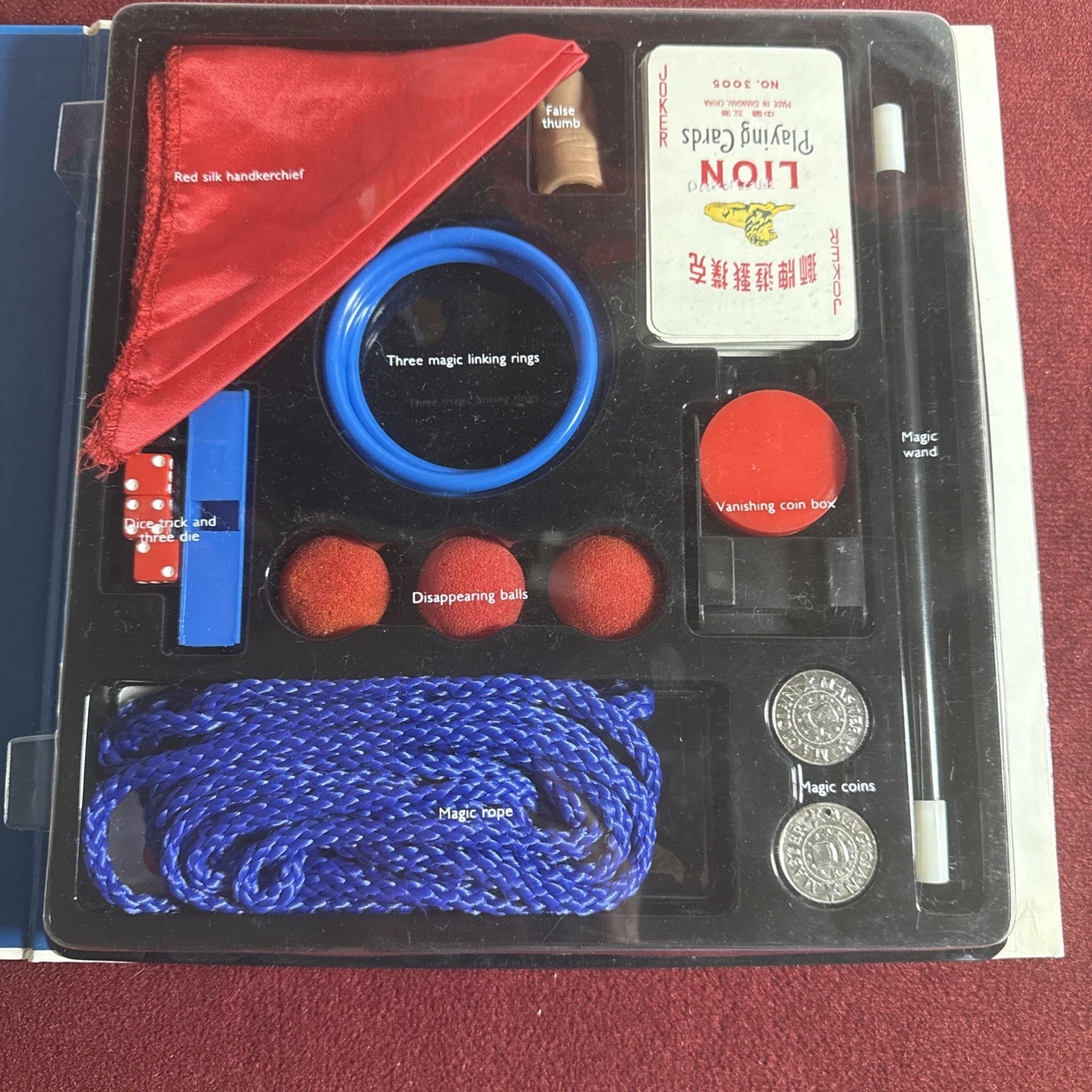 Master Magician Magic Kit & Book By Sandy Ransford 1994  For Ages 7-12 ESTATE