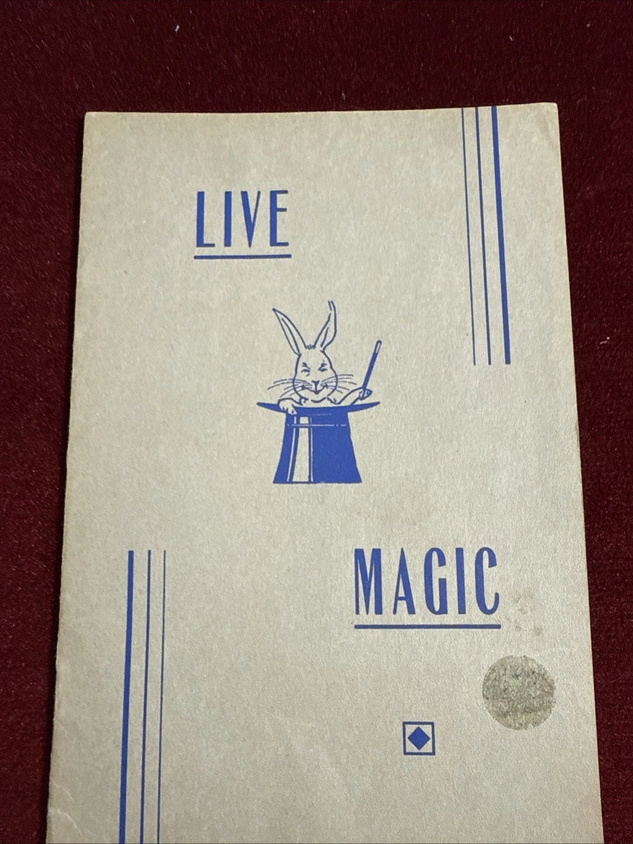 Live Magic - W.O. Turner - Abbotts VNTG Magic With Rabbits, Doves And More ESTATE